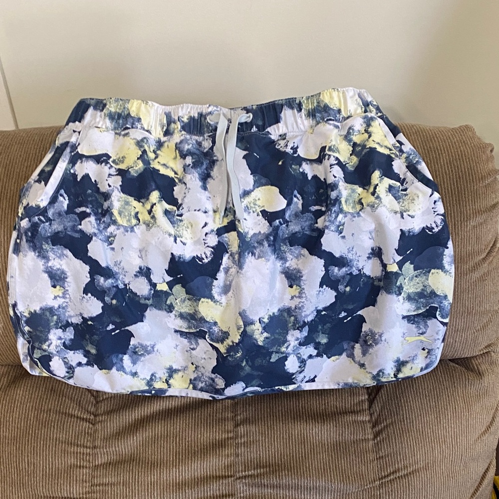 Slazenger A-Line Skirt in Blue and Yellow